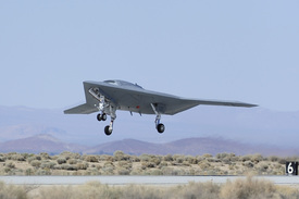 X-47B unmanned aircraft lift off (thumbnail)