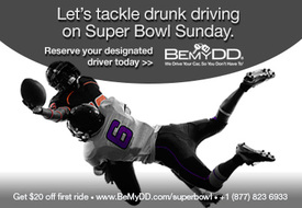 Bemydd Announces New Super Bowl Promotions To Support Road Safety 