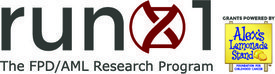 RUNX1 and Alex's Lemonade Stand logo